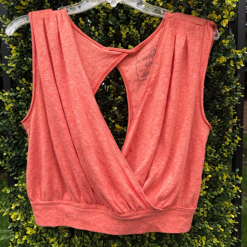 Free people coral top Sz S